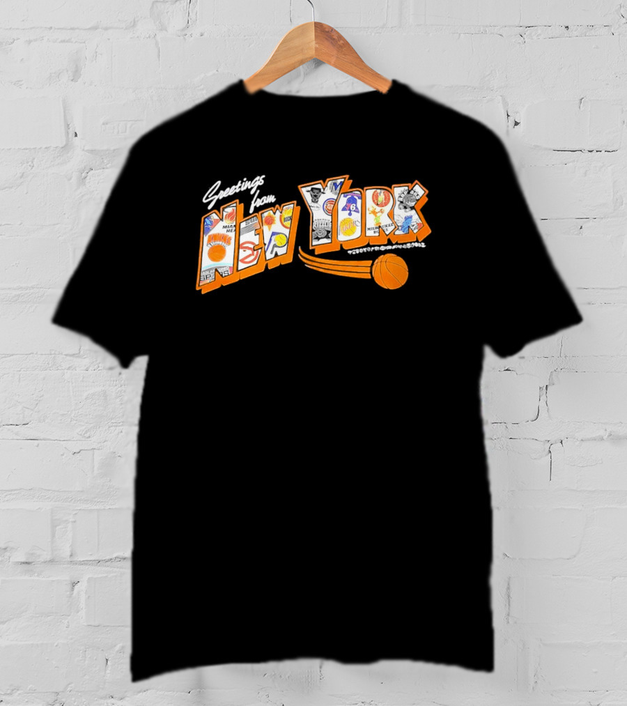 Greetings From New York Basketball NBA Teams 2026 Season T-Shirt