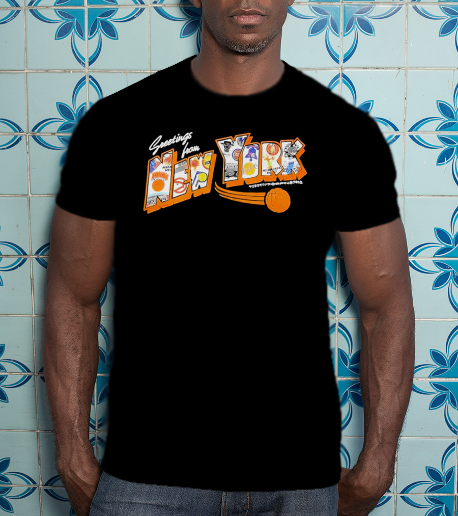 Greetings From New York Basketball NBA Teams 2026 Season T-Shirt