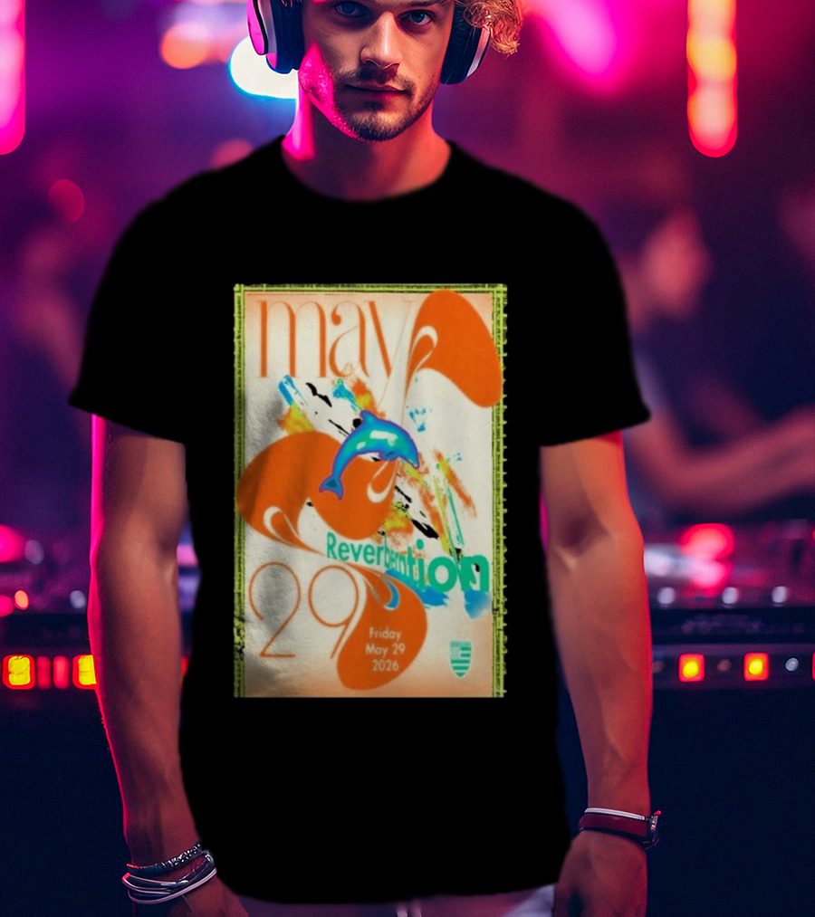 Reverberation Dolphin Event May 29 2026 Zebulon Los Angeles CA T-Shirt
