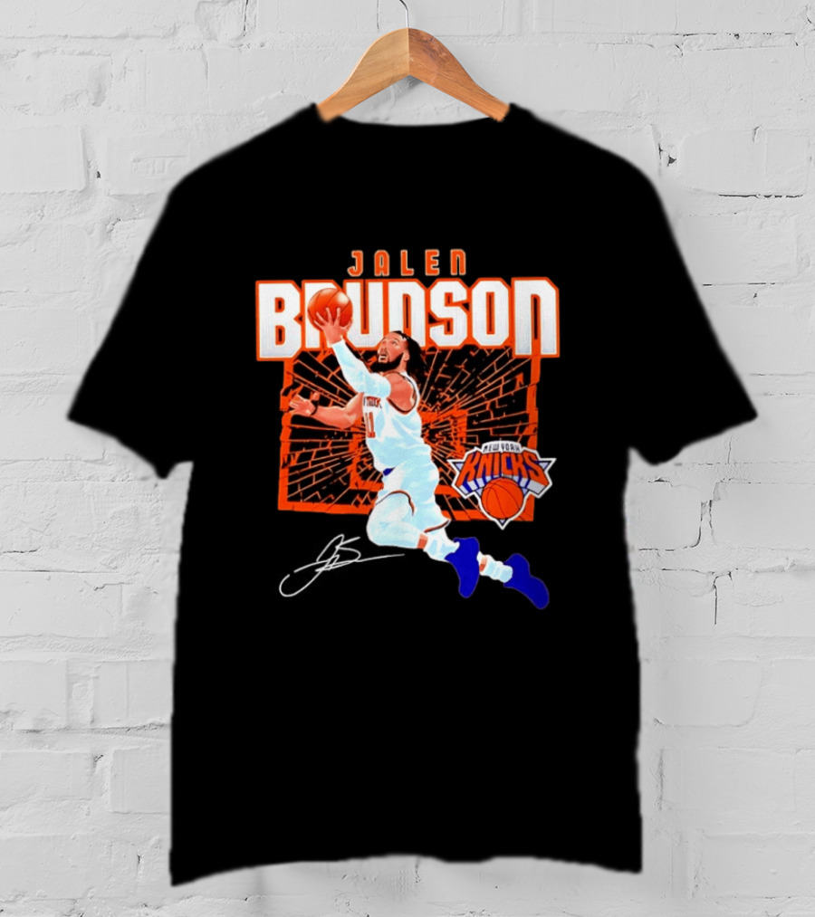 Jalen Brunson New York Knicks Breaking Barriers 2026 Season Explosion T-Shirt