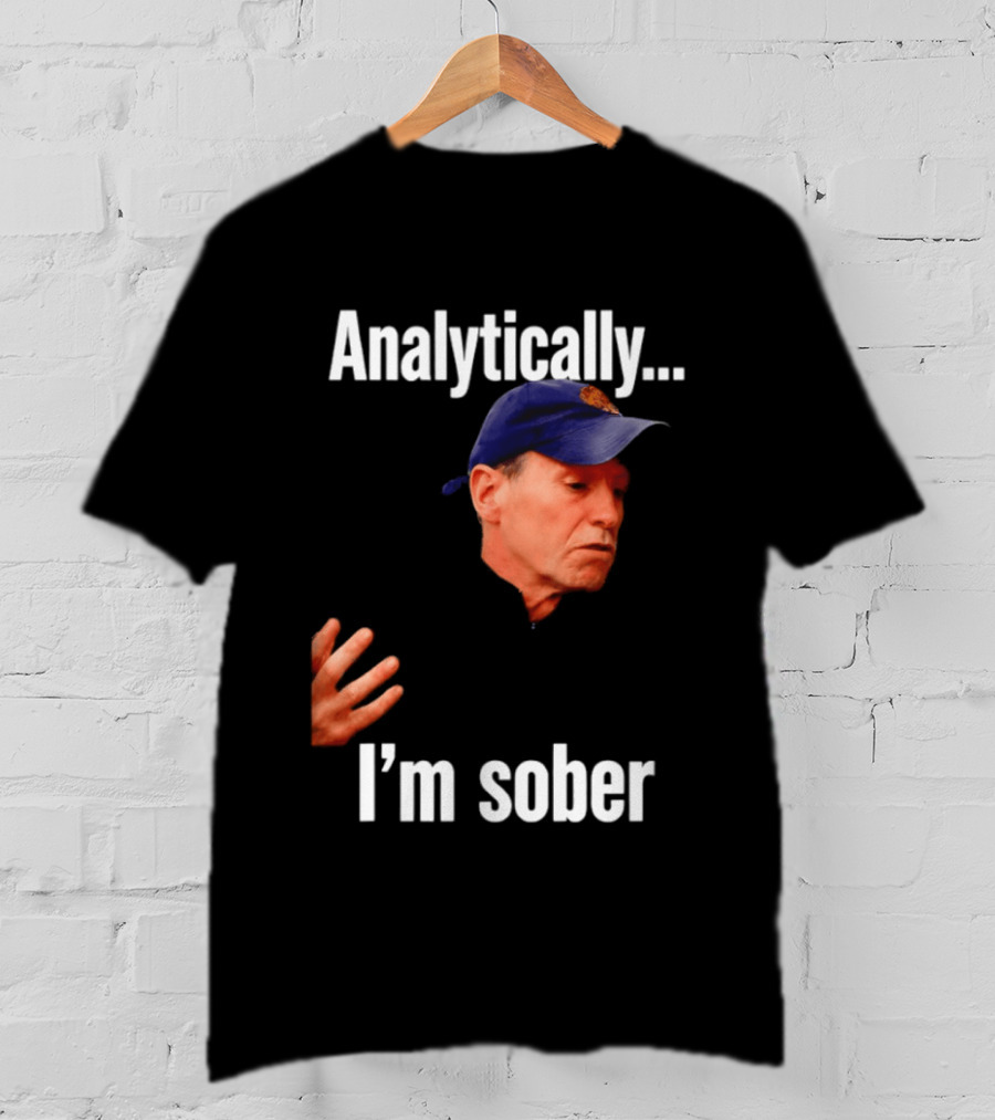 Kenny Atkinson Cleveland Cavaliers Basketball Analytically I'm Sober T-Shirt