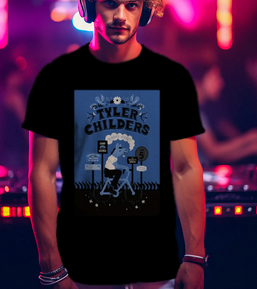 Tyler Childers Snipe Hunt Live At Bon Secours Wellness Arena Greenville June 5 2026 T-Shirt