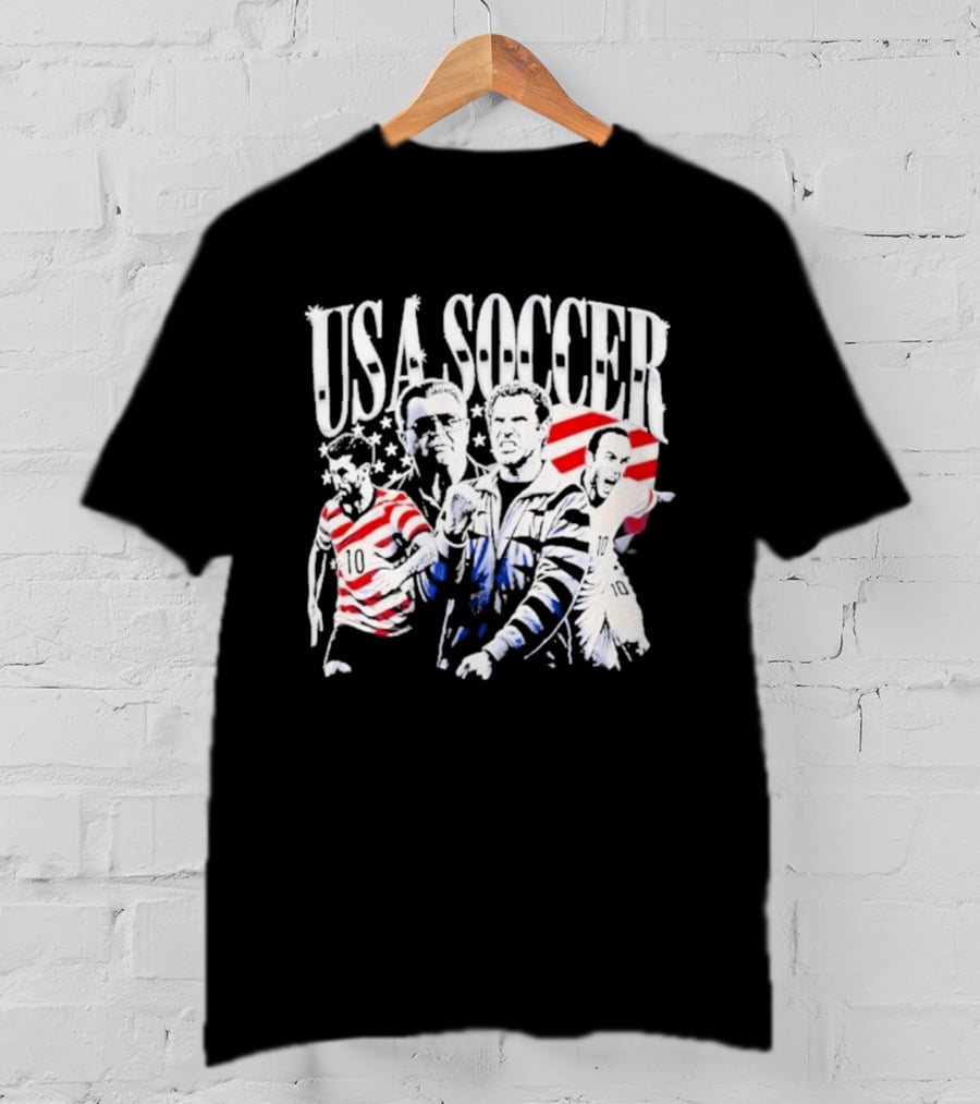 USA Soccer Christian Pulisic Landon Donovan Will Ferrell Kicking And Screaming T-Shirt