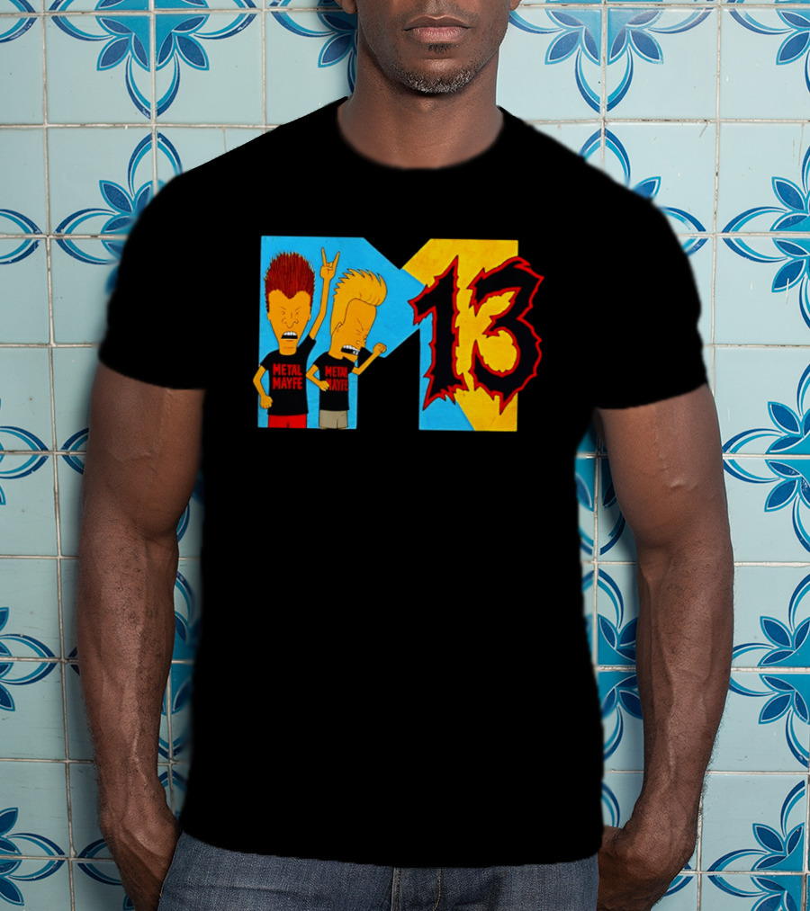 Metal Mayhem Beavis And Butt Head Rock Out 13 T-Shirt