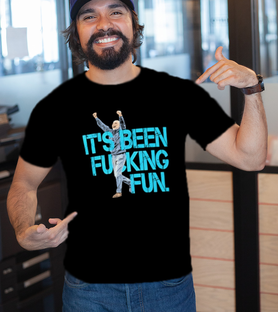 Pep Guardiola Manchester City It's Been Fucking Fun Celebration T-Shirt