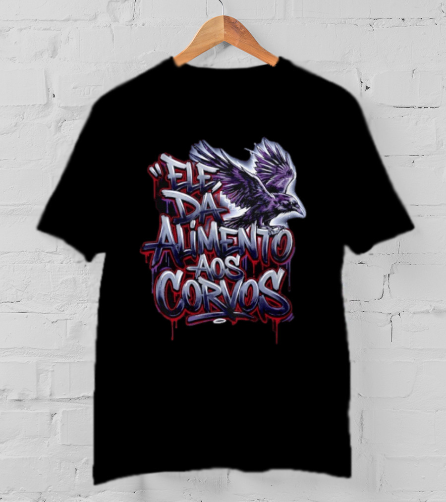 Ele Da Alimento Aos Corvos Raven T-Shirt