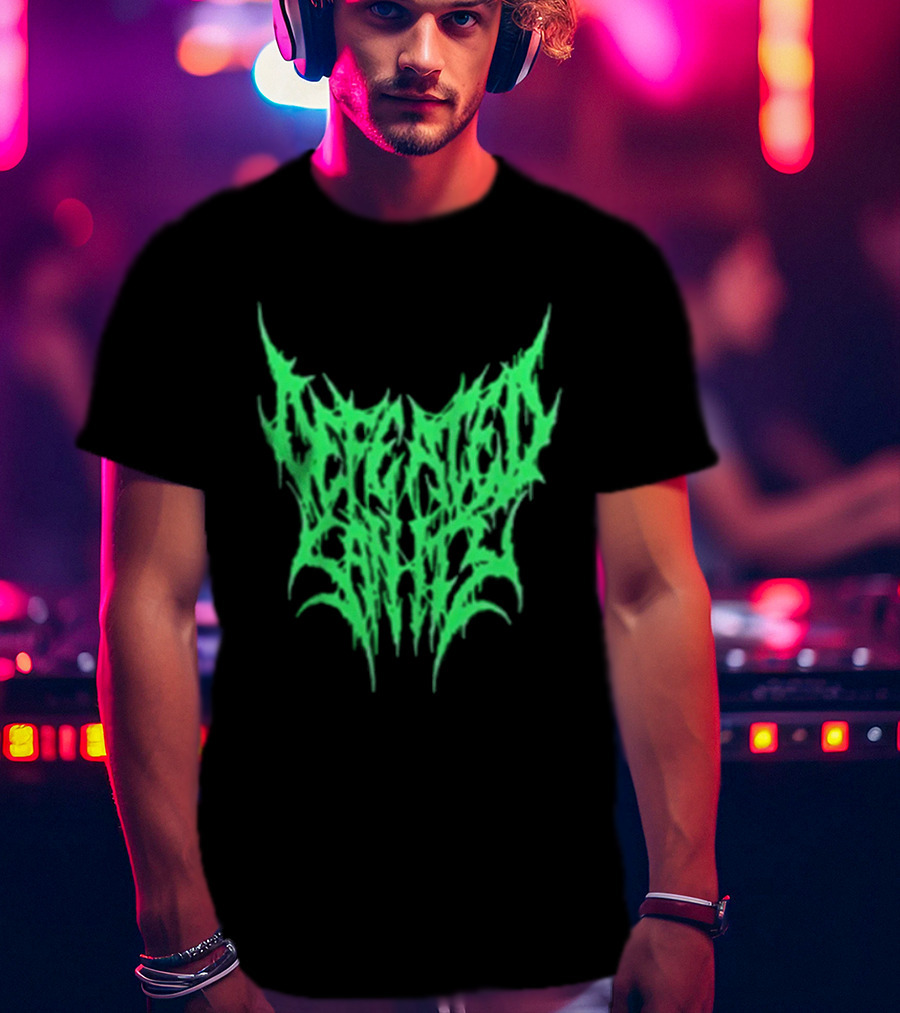 Reality Fade Defeated Sanity Electric Green Dripping T-Shirt