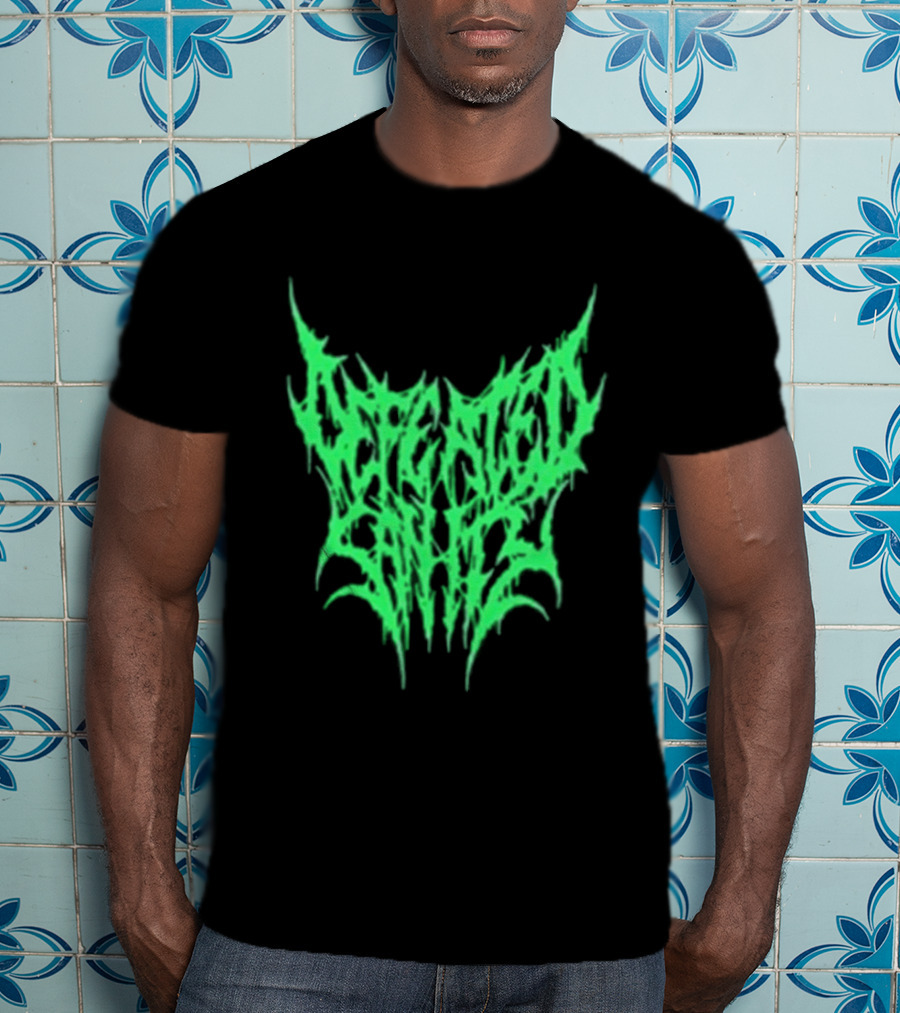 Reality Fade Defeated Sanity Electric Green Dripping T-Shirt