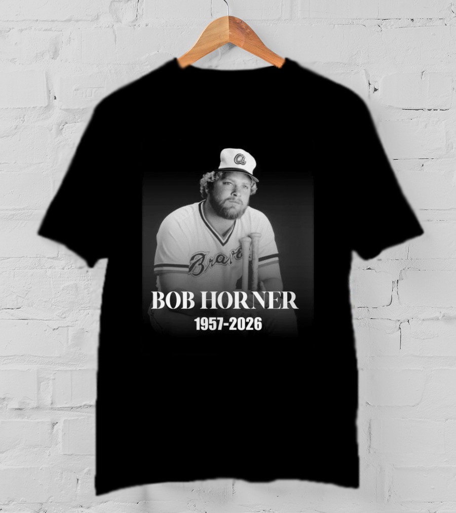 Bob Horner Braves 1957 2026 Memoriam T-Shirt