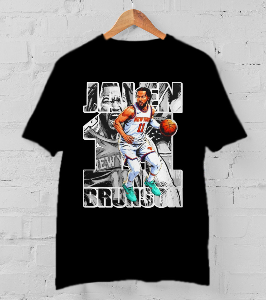 Jalen Brunson New York Knicks Manga Style Number 11 T-Shirt