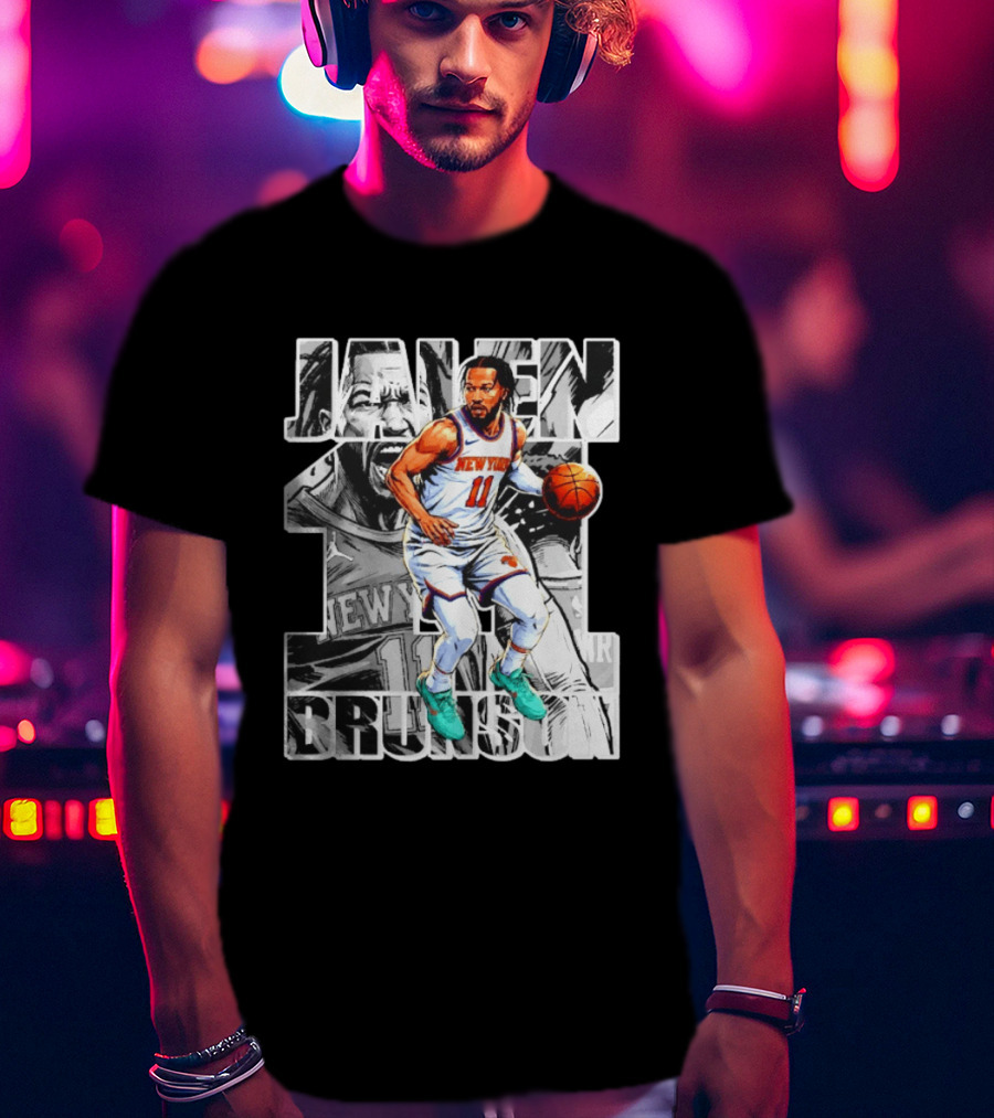 Jalen Brunson New York Knicks Manga Style Number 11 T-Shirt