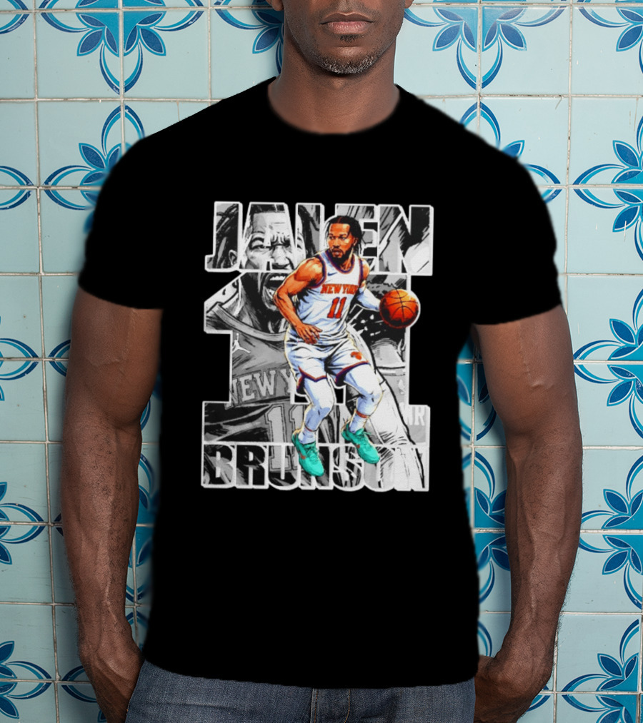 Jalen Brunson New York Knicks Manga Style Number 11 T-Shirt