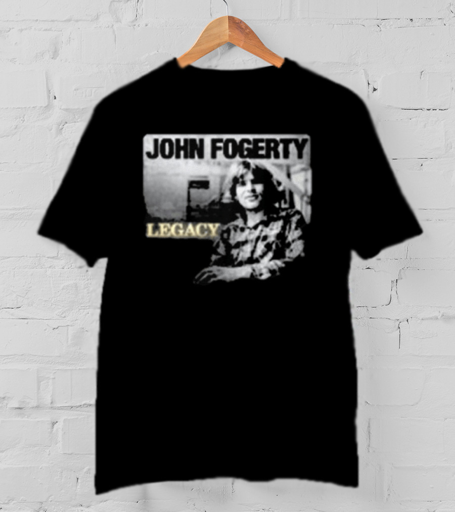 John Fogerty Legacy Black And White T-Shirt
