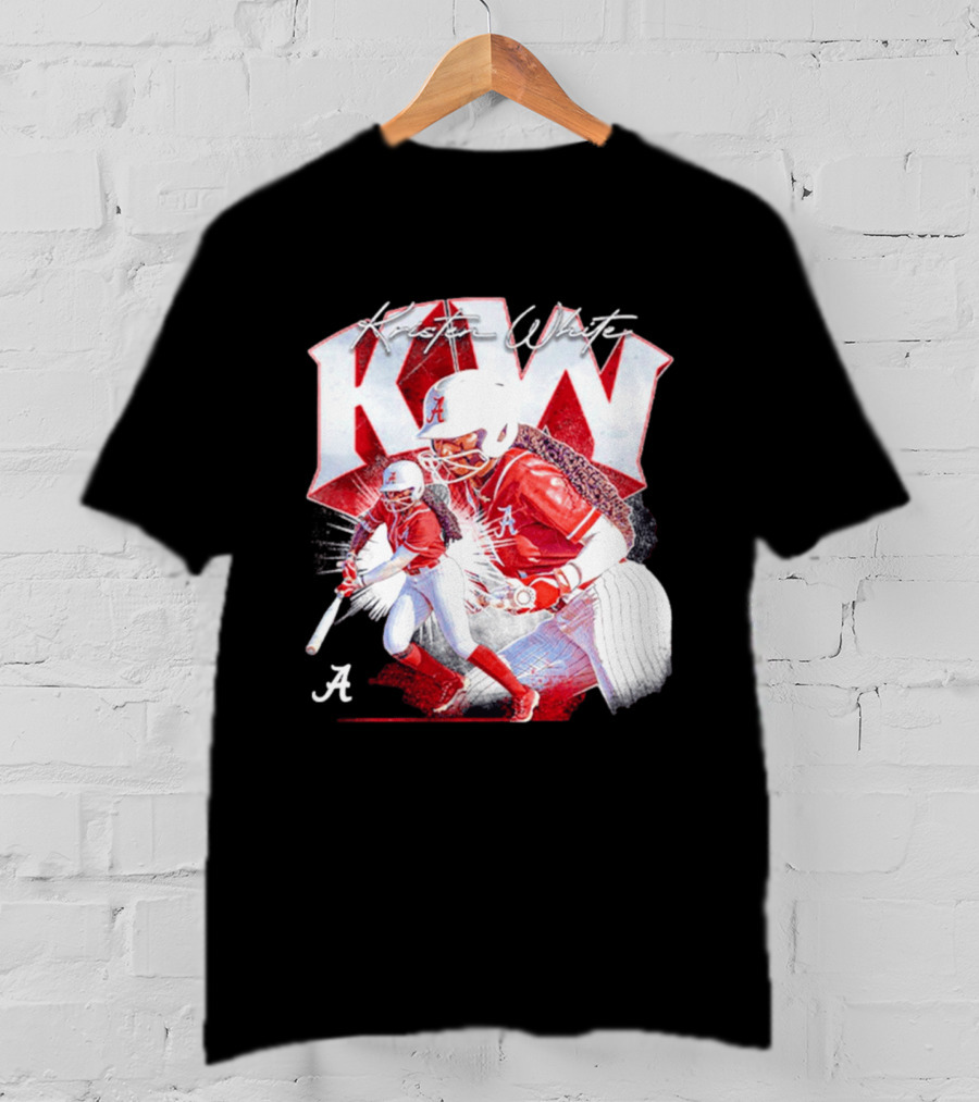Kristen White Alabama Softball Player KW Collage T-Shirt