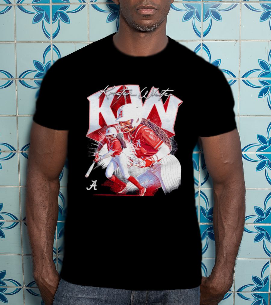 Kristen White Alabama Softball Player KW Collage T-Shirt