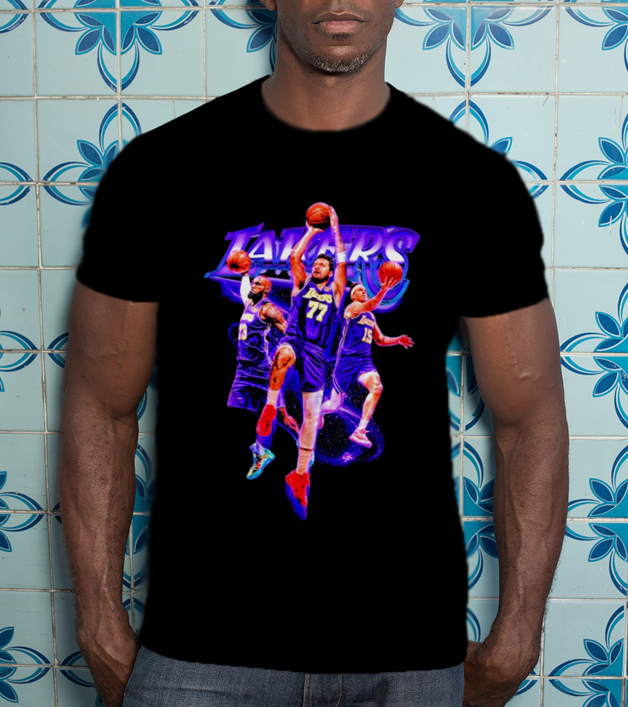 Lakers Lakeshow Big 3 Players Los Angeles Lakers Basketball Team T-Shirt