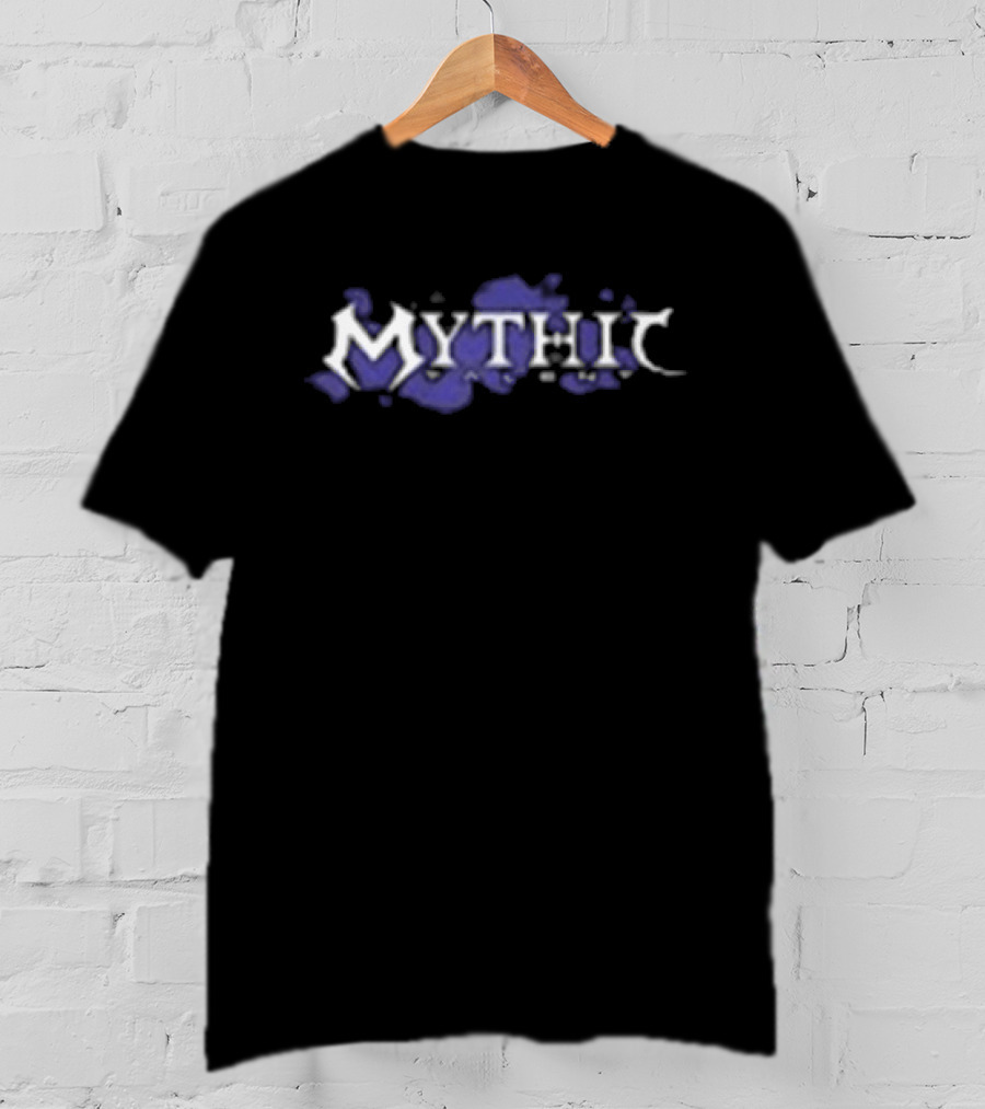 Mythic Talent Mythic Splatter Text With Blue Artistic Effect T-Shirt