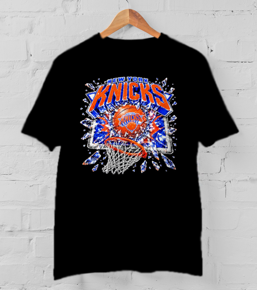 New York Knicks Basketball NBA Backboard Breakthrough T-Shirt