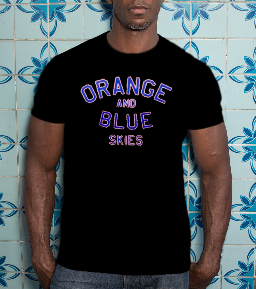 New York Knicks Orange And Blue Skies 2026 T-Shirt