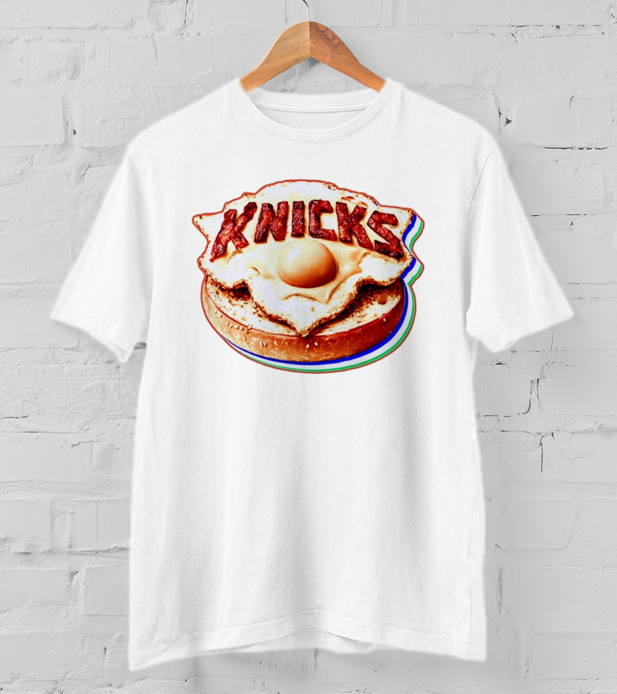 New York Knicks Breakfast Bagel Egg Knicks T-Shirt
