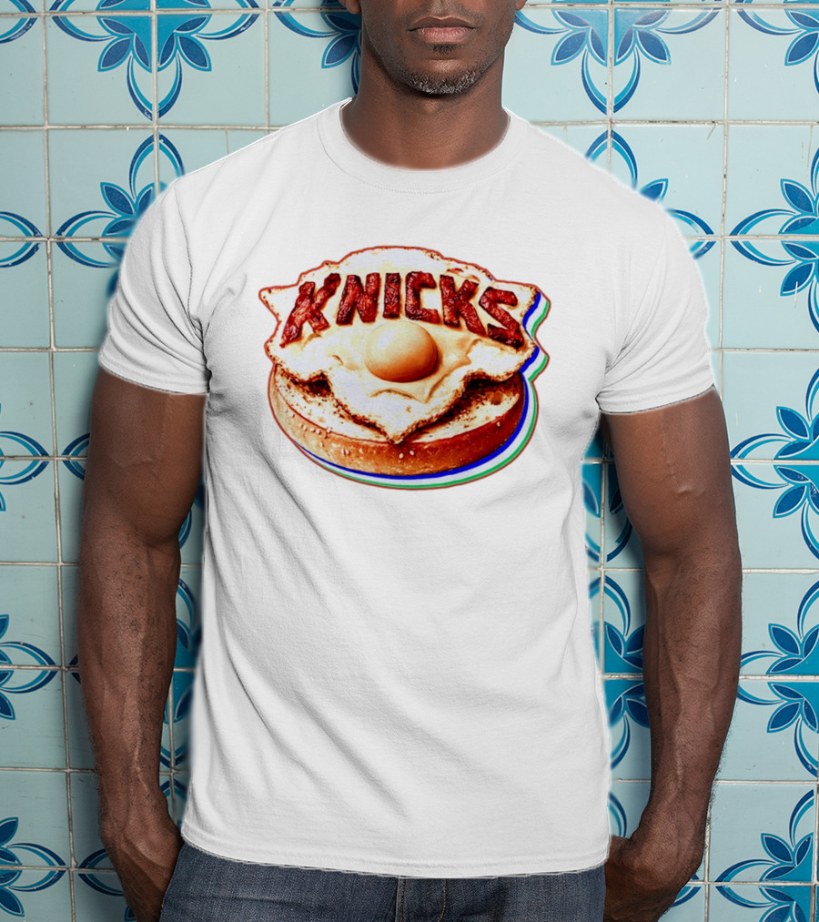 New York Knicks Breakfast Bagel Egg Knicks T-Shirt