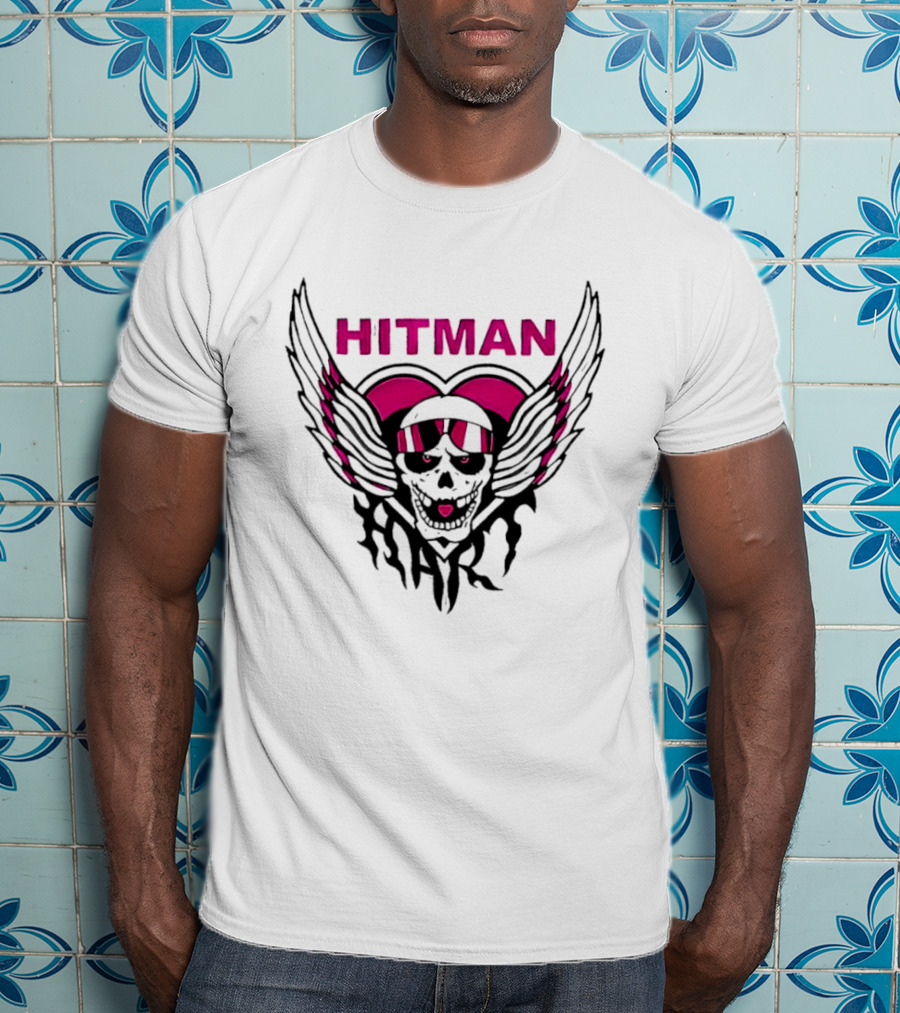 Hitman Pink Winged Heart Skull T-Shirt