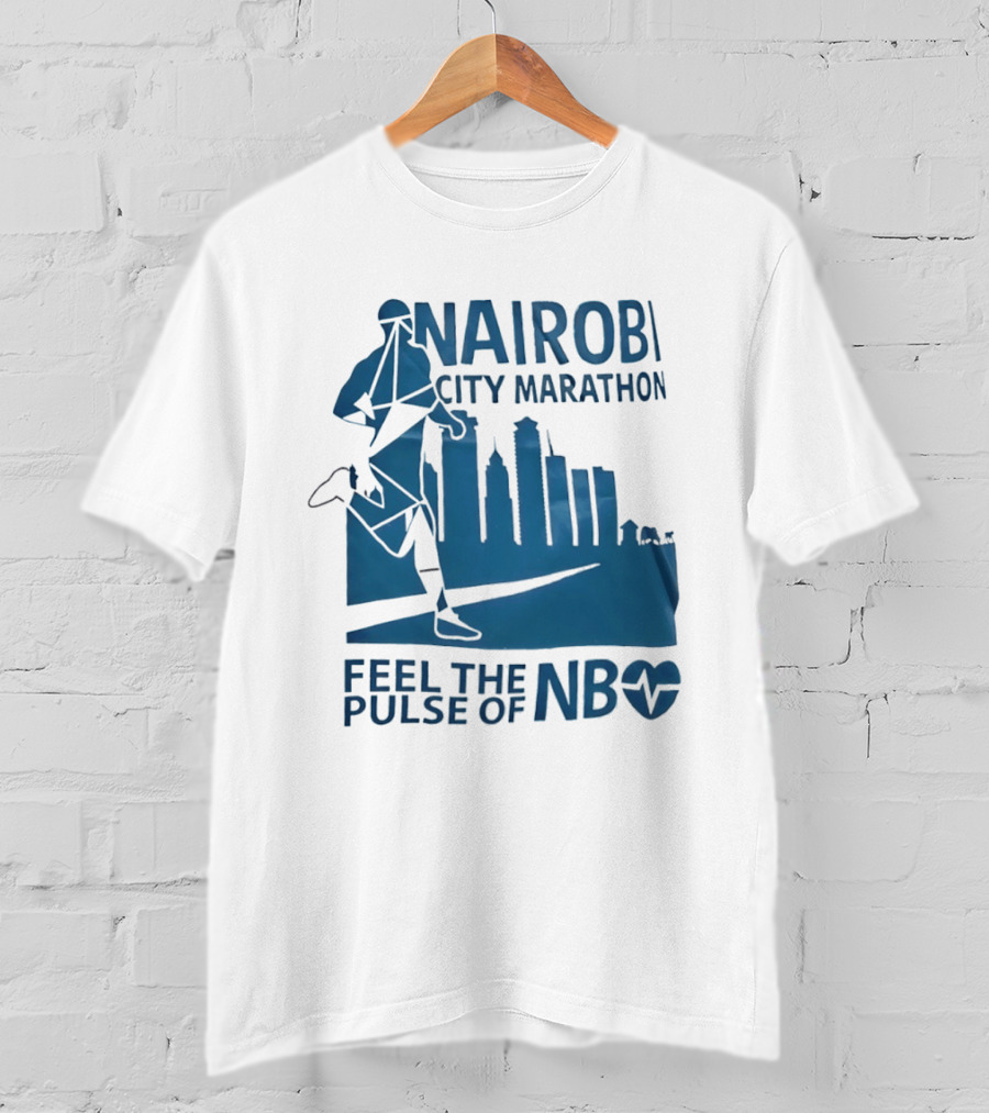 Nairobi City Marathon Feel The Pulse Of NB Skyline Runner Athletics Event T-Shirt