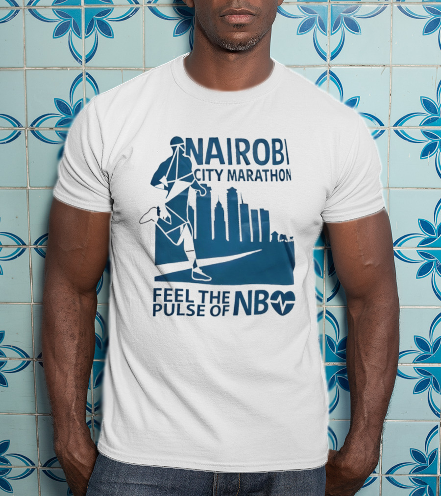 Nairobi City Marathon Feel The Pulse Of NB Skyline Runner Athletics Event T-Shirt