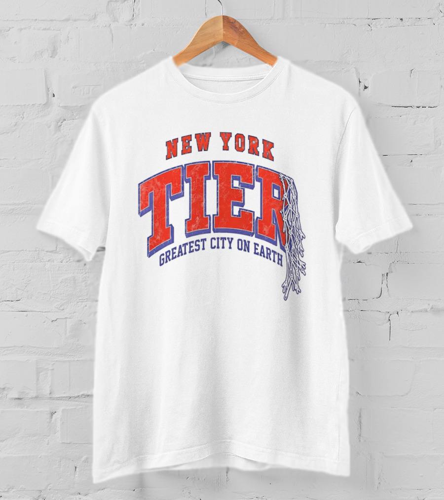 New York Tier Greatest City On Earth Knicks NBA T-Shirt