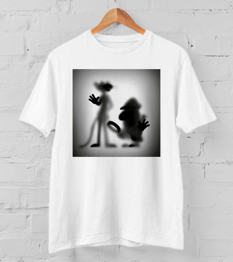 Pink Panther Inspector Clouseau Shadow Figure Duo T-Shirt