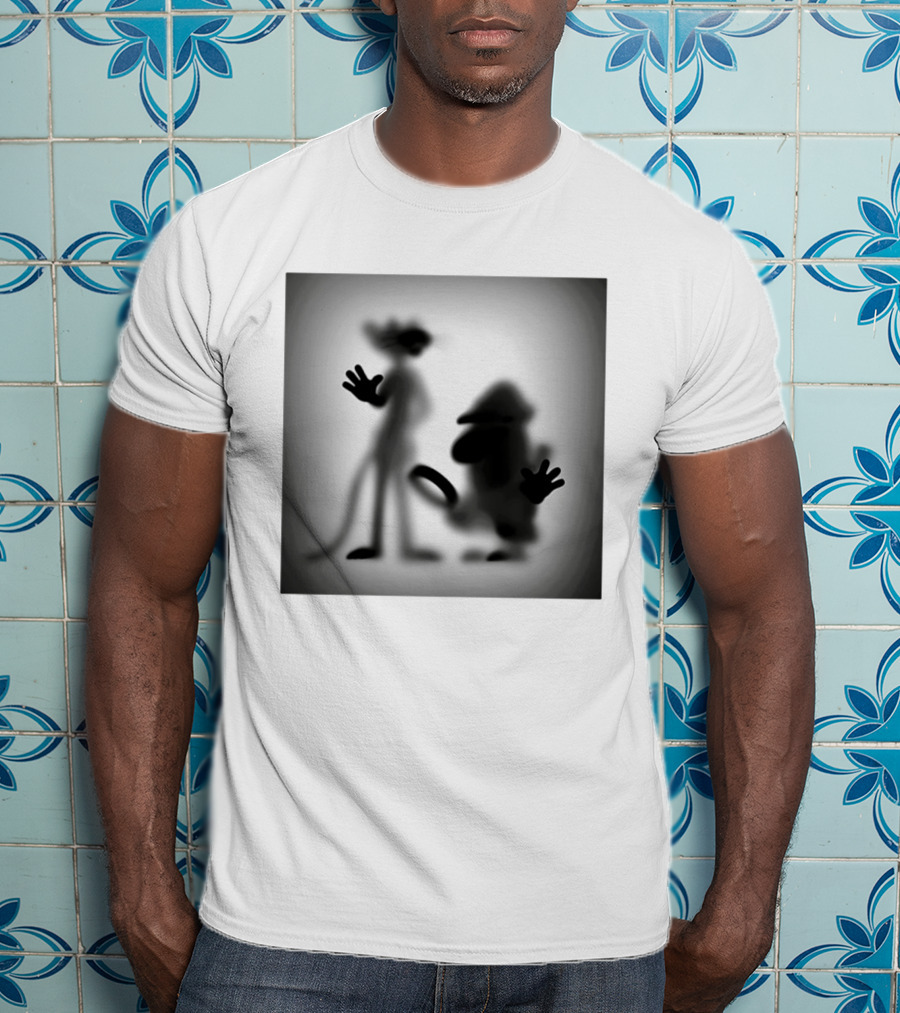 Pink Panther Inspector Clouseau Shadow Figure Duo T-Shirt