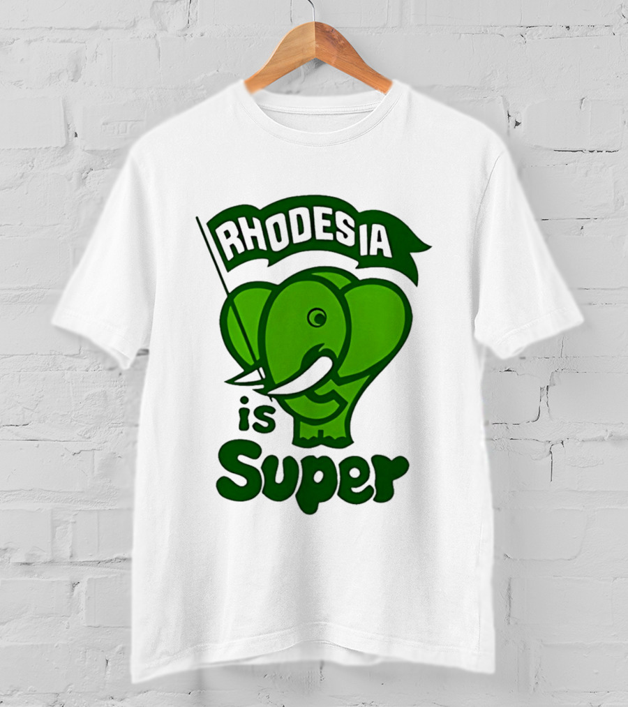 Rhodesia Elephant Green Is Super T-Shirt