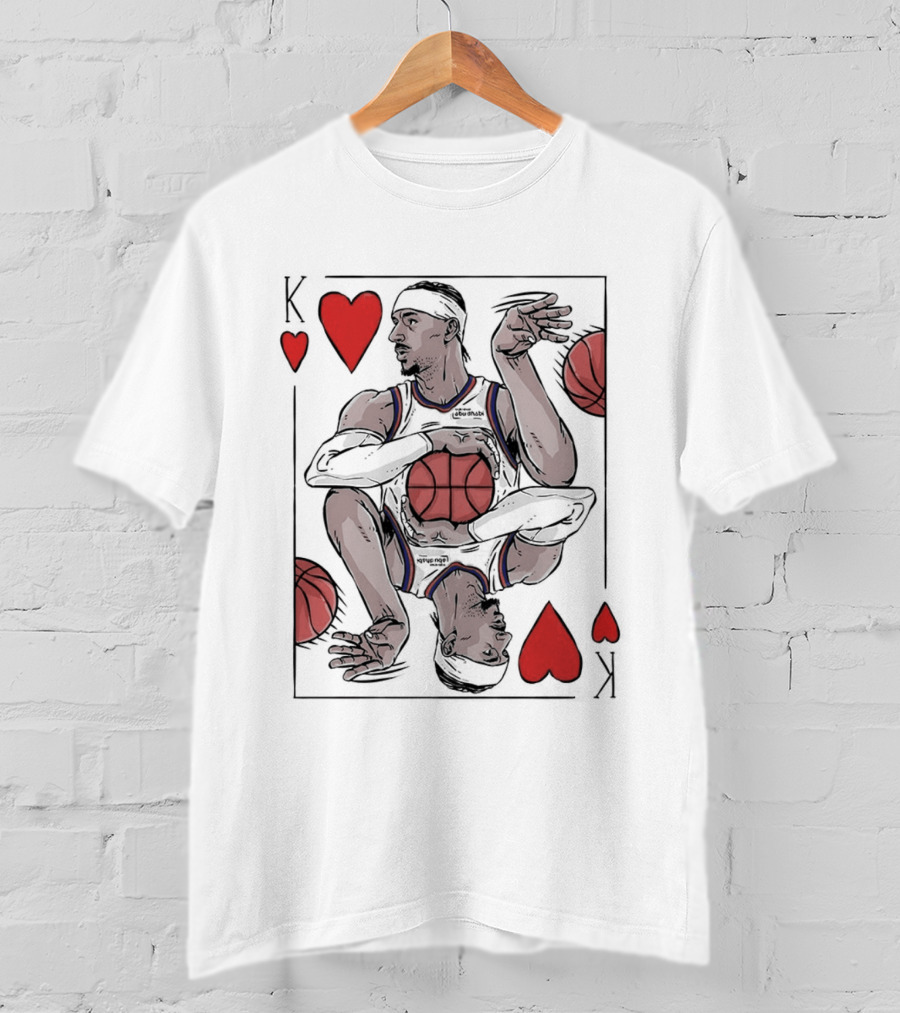 Shai Gilgeous Alexander OKC Thunder NBA Playing Card Heart T-Shirt