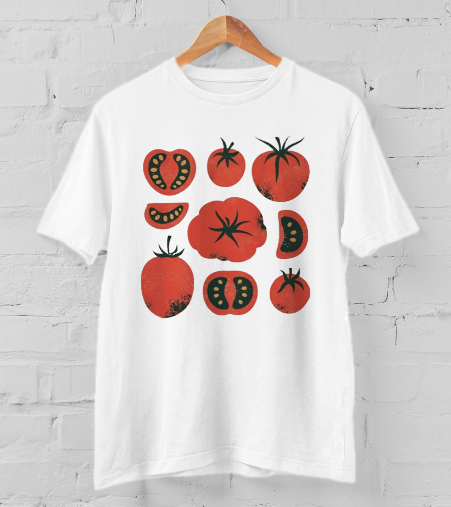 Tomato Garden Harvest Fruit Nature Botanical T-Shirt