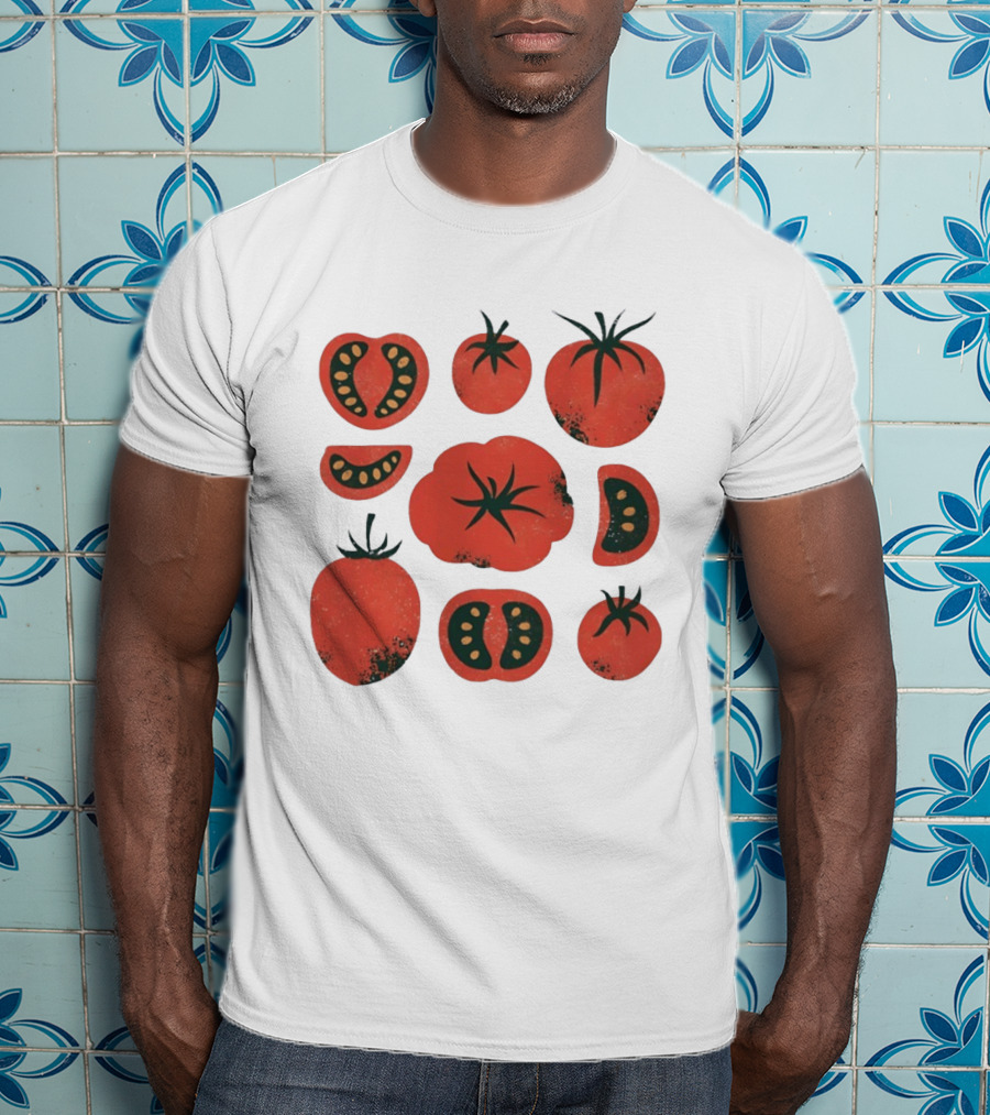 Tomato Garden Harvest Fruit Nature Botanical T-Shirt