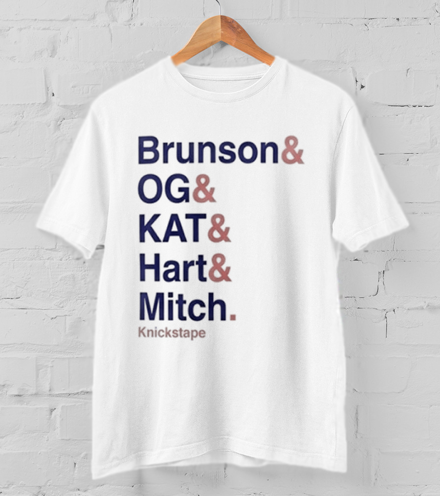 Timothee Chalamet Brunson OG KAT Hart Mitch KnicksTape T-Shirt
