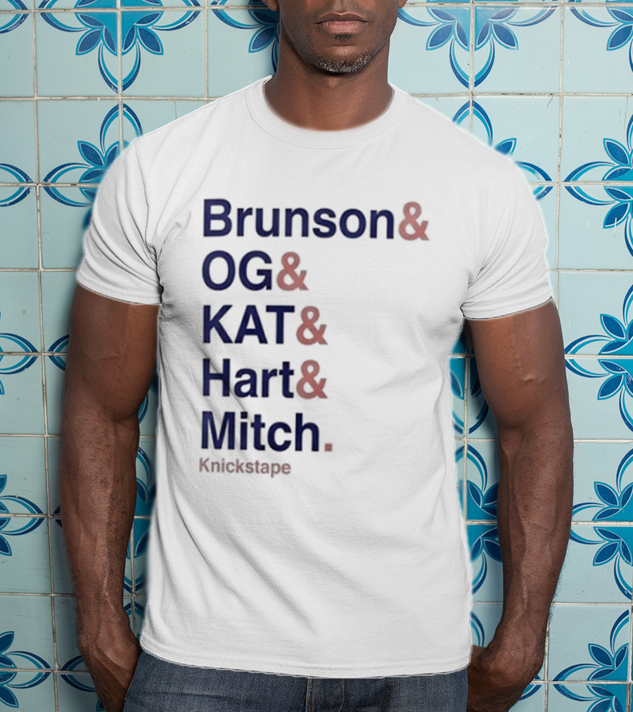 Timothee Chalamet Brunson OG KAT Hart Mitch KnicksTape T-Shirt