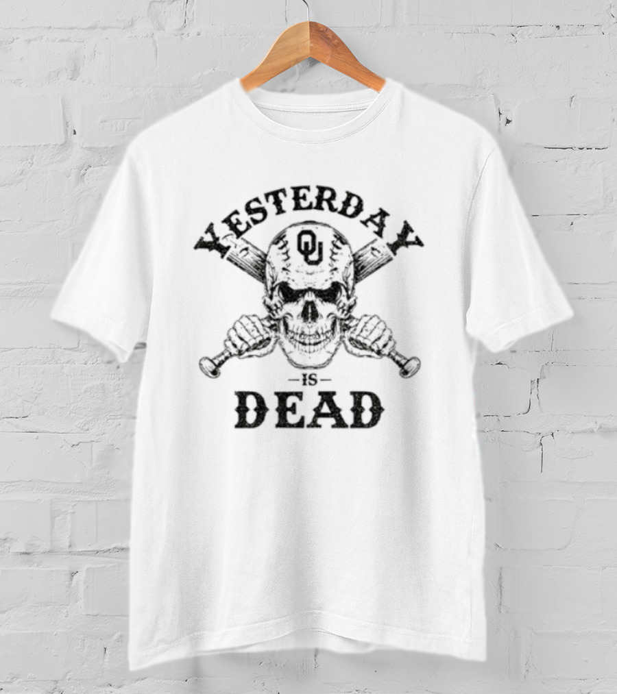 Yesterday Is Dead Skull 6 Oklahoma Sooners T-Shirt