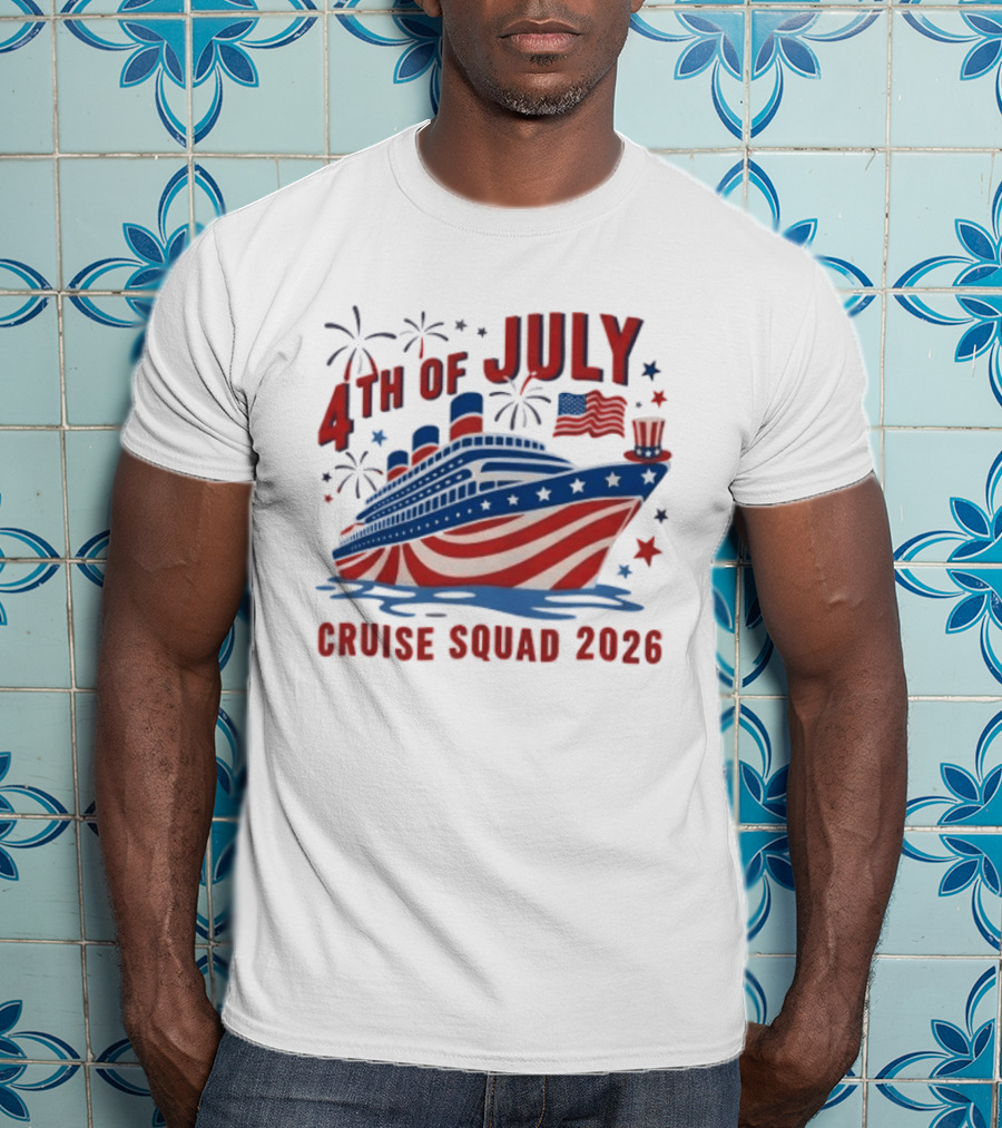 4th Of July Cruise Squad 2026 USA Patriotic Celebration T-Shirt