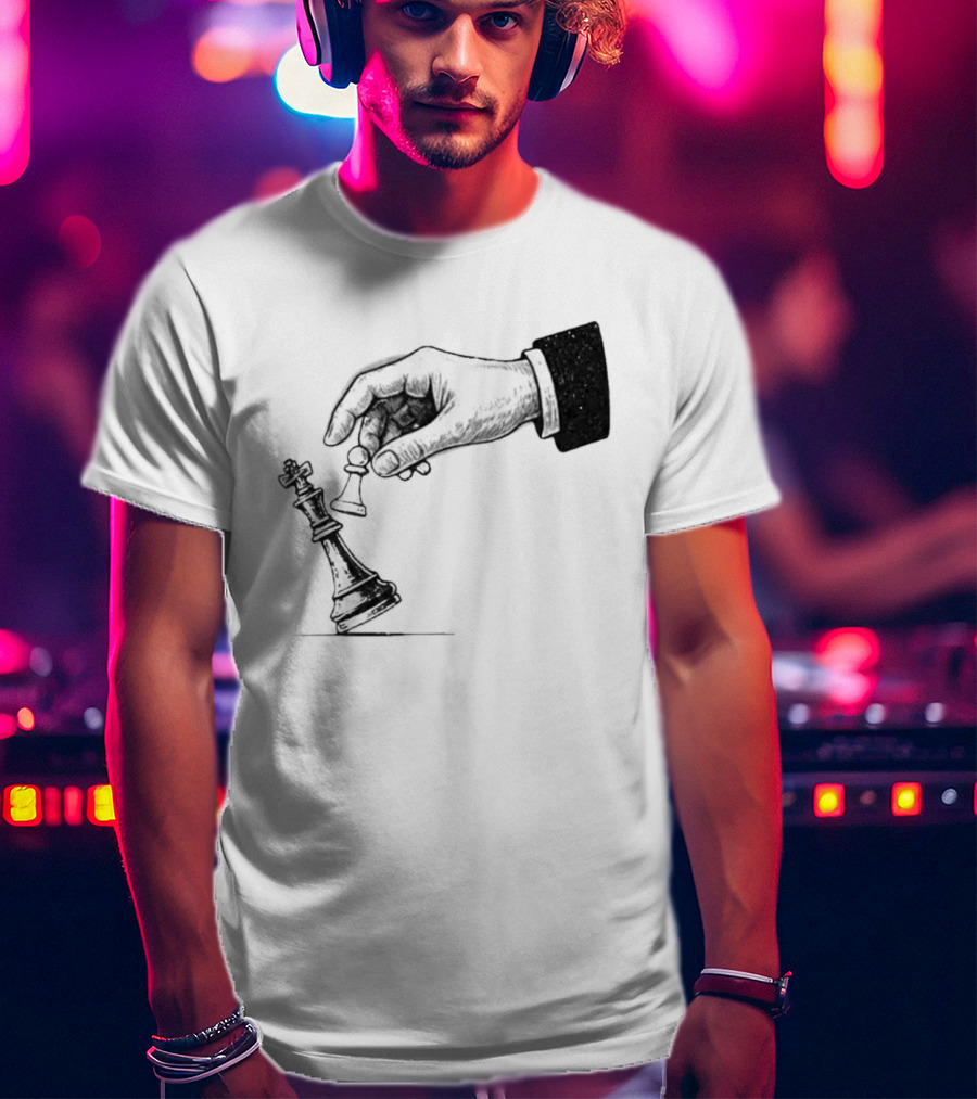 Chess Pawn Topple King Strategic Game Power Victory T-Shirt