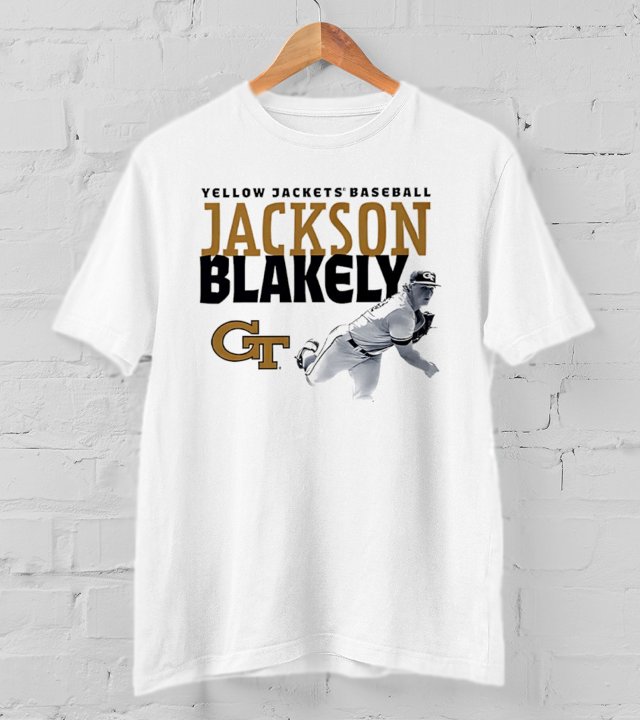 Georgia Tech Yellow Jackets Baseball Jackson Blakely GT T-Shirt