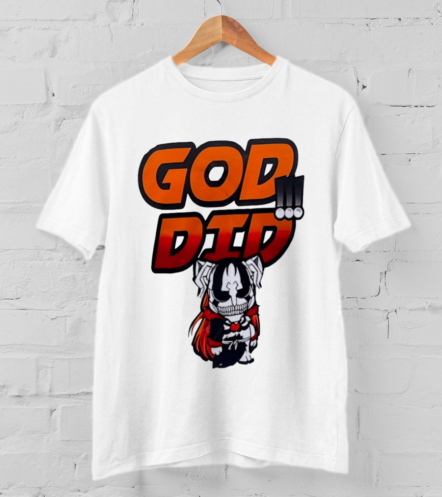Ichigo Kurosaki God Did Bleach Anime Chibi T-Shirt