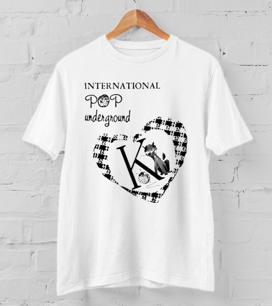 International Pop Underground K Records Cat Yarn Indie Music Label T-Shirt