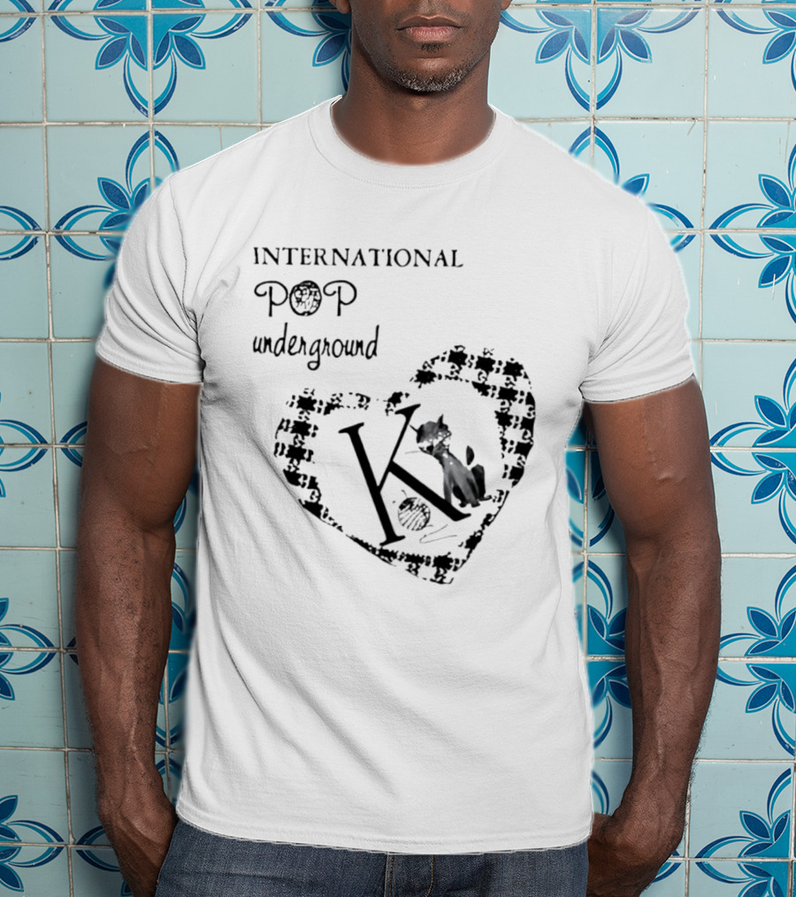 International Pop Underground K Records Cat Yarn Indie Music Label T-Shirt