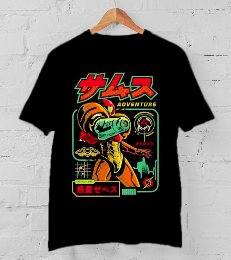 Samus Adventure Metroid Mission Zebes T-Shirt