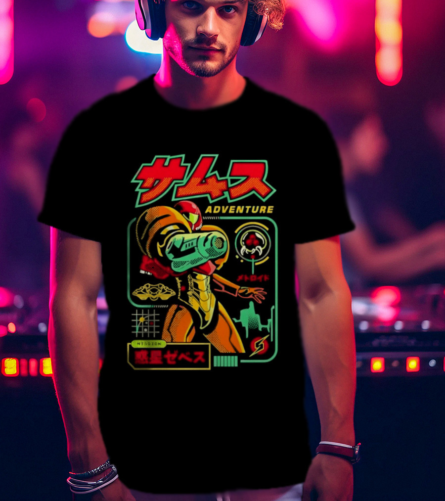 Samus Adventure Metroid Mission Zebes T-Shirt