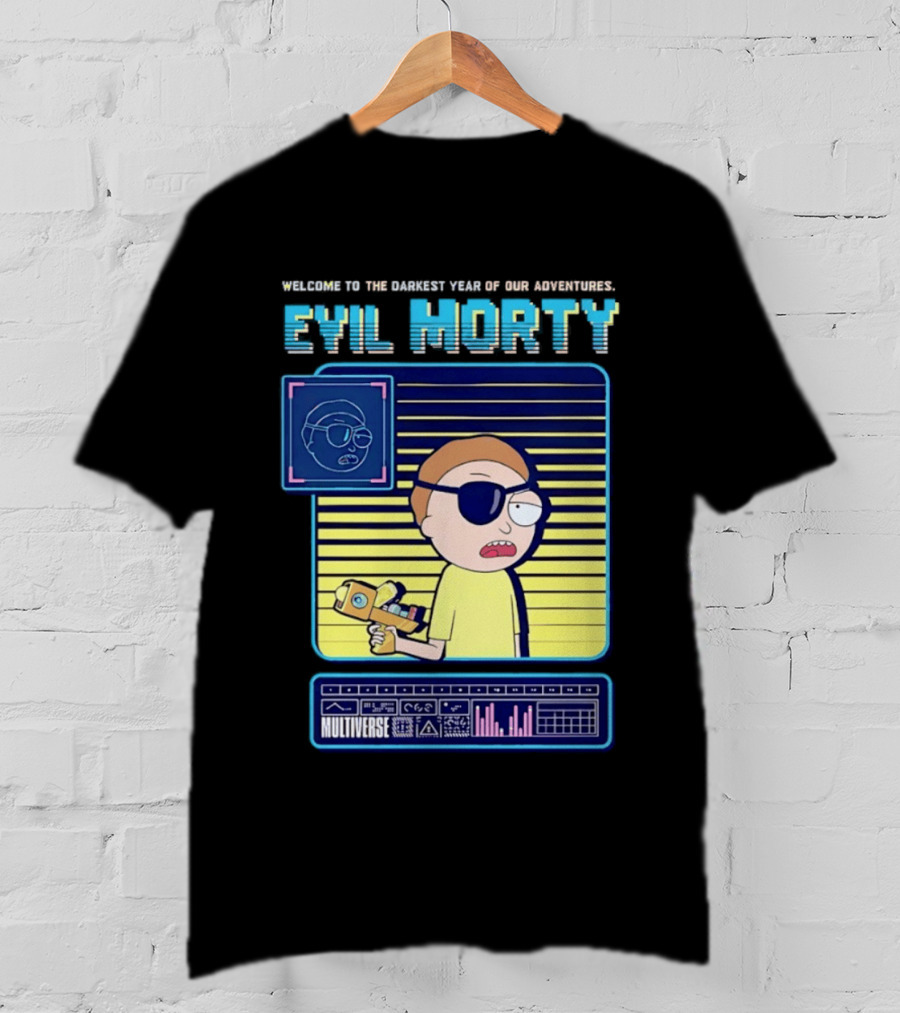 Welcome To The Darkest Year Evil Morty Multiverse Adventure Eyepatch T-Shirt