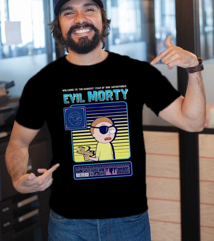 Welcome To The Darkest Year Evil Morty Multiverse Adventure Eyepatch T-Shirt