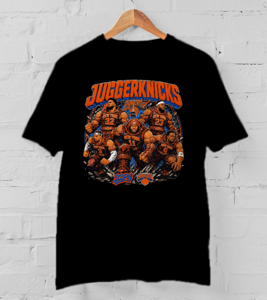 JuggerKnicks New York Knicks 2026 22PG Basketball Giants T-Shirt