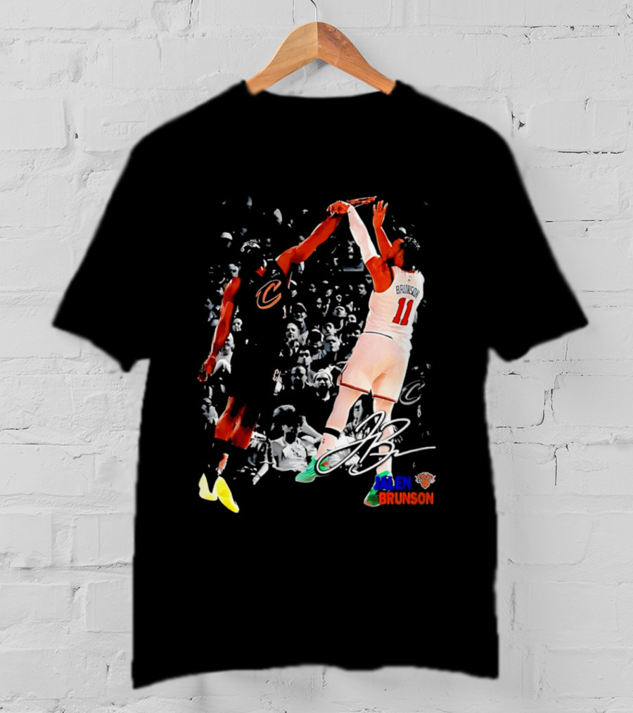 NY Knicks Jalen Brunson 11 Signature Legend Basketball Player T-Shirt